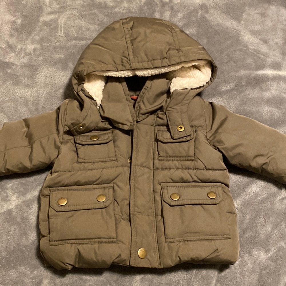 Military green baby boy gap jacket